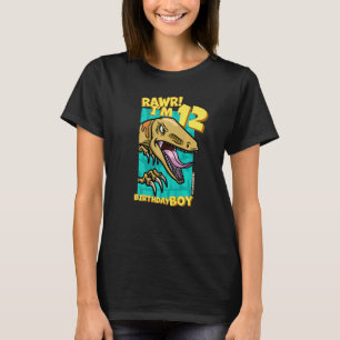 Rawr ich bin 12 Geburtstagskinder 12. Geburtstag D T-Shirt