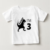 Rawr! Ich bin 3 T - Shirt Dinosaurier (Vorderseite)