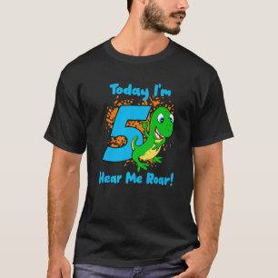 Rawr ich bin 5 Dinosaurier 5. Dino T-Rex 5 Jahre a T-Shirt