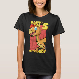 Rawr Ich bin 5 Geburtstagskinder 5. Geburtstag Din T-Shirt