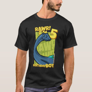Rawr Ich bin 5 Geburtstagskinder 5. Geburtstag Din T-Shirt