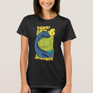 Rawr Ich bin 6 Geburtstagskinder 6. Geburtstag Din T-Shirt