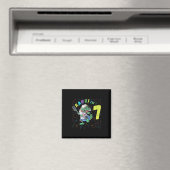 Rawr ich bin 7 Dinosaurier T-rex 7 Jahre alter Jun Magnet (In Situ (Geschirrspüler))