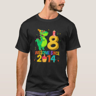 Rawr Ich bin 8 Kinder 8 Jahre alt 8. Geburtstag Ph T-Shirt