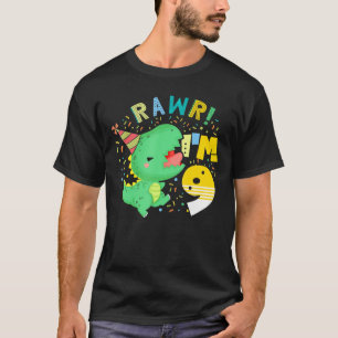 Rawr ich bin 9 Dinosaurier B Tag Party Dino T Rex T-Shirt