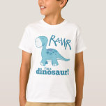 RAWR Ich bin ein Dinosaurier-T - Shirt<br><div class="desc">Niedlicher Dinosaurier-T - Shirt ideal für Kinder und Jugendliche. RAWR I'm a Dinosaurier - Features ein freundliches blaues diplodocus Design. Copyright © Lisa Marie Robinson Alle Rechte vorbehalten. Es ist verboten,  diese oder eines unserer Bilder ohne schriftliche Genehmigung zu benutzen oder zu duplizieren.</div>