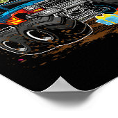 Rawr I'm 4 4th Birthday T Rex Dinosaur Funny Party Poster (Ecke)