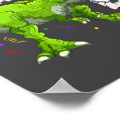 Rawr I'm 5 5th Birthday T Rex Dinosaur Funny Party Poster (Ecke)