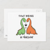 Rawr in Dinosaur Postkarte (Vorne/Hinten)