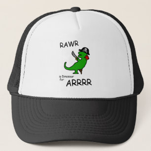 RAWR ist Dinosaurier für ARRR Truckerkappe