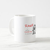 RAWR KAFFEETASSE (Vorderseite Links)