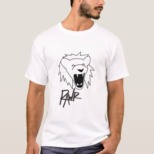 Rawr Löwe-T-Shirt T-Shirt (Vorderseite)