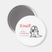 rawr magnet (Vorderseite/Rückseite)