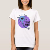 Rawr Nerve Funny Neuron Nerve Pun T-Shirt (Vorderseite)