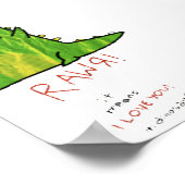 RAWR-Plakat Poster (Ecke)