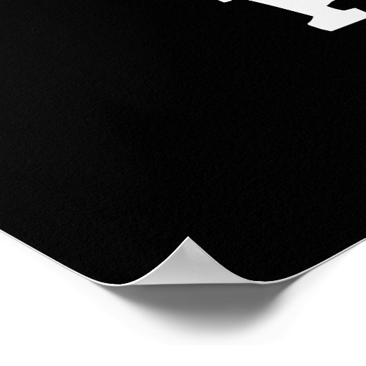 Rawr Power Funny Battery Pun Dark BG Poster (Ecke)