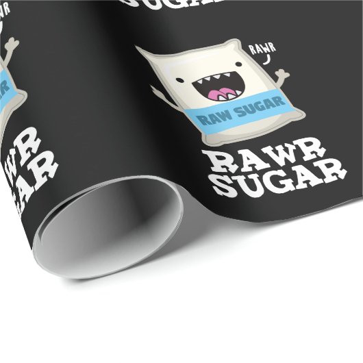 Rawr Sugar Funny Food Pub Dark BG Geschenkpapier (Rolleneckpunkt)