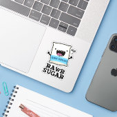 Rawr Sugar Funny Food Puff Aufkleber (Laptop mit iPhone)
