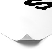 Rawr Sugar Funny Food Puff Poster (Ecke)