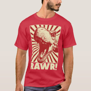 RAWR Tyrannosaurus Rex TRex Vintag Retro T-Shirt