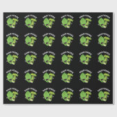 Rawr Veggie Funny Food Pub Dark BG Geschenkpapier (Flach)