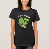 Rawr Veggie Funny Food Pub Dark BG T-Shirt (Vorderseite)