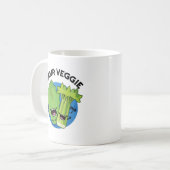 Rawr Veggie Funny Food Pub Kaffeetasse (Vorderseite Links)