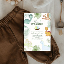 Rawr Vulkan Tropical Dinosaur Baby Shower 