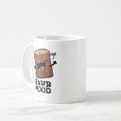 Rawr Wood Funny Nature Pun Kaffeetasse (Vorderseite Links)