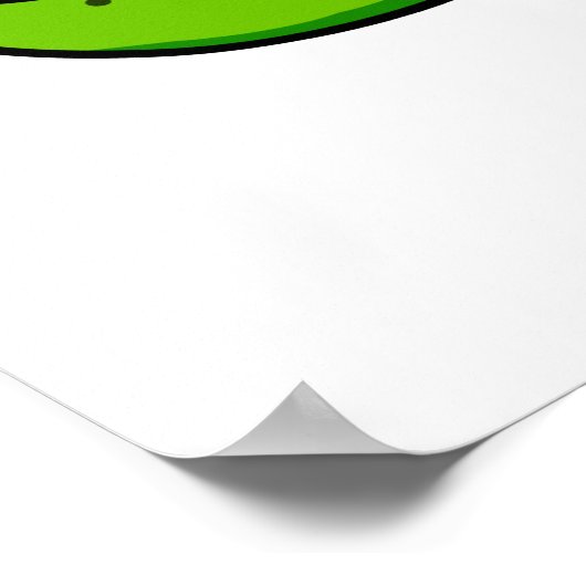 Rawrk and Roll Funny Rocker Dinosaur Pub Poster (Ecke)