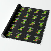 Rawrk and Roll Funny Rocker Dinosaur Pun Dark BG Geschenkpapier (Ungerollt)