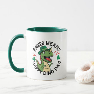 Rawrr bedeutet Happy Dino Day Tasse