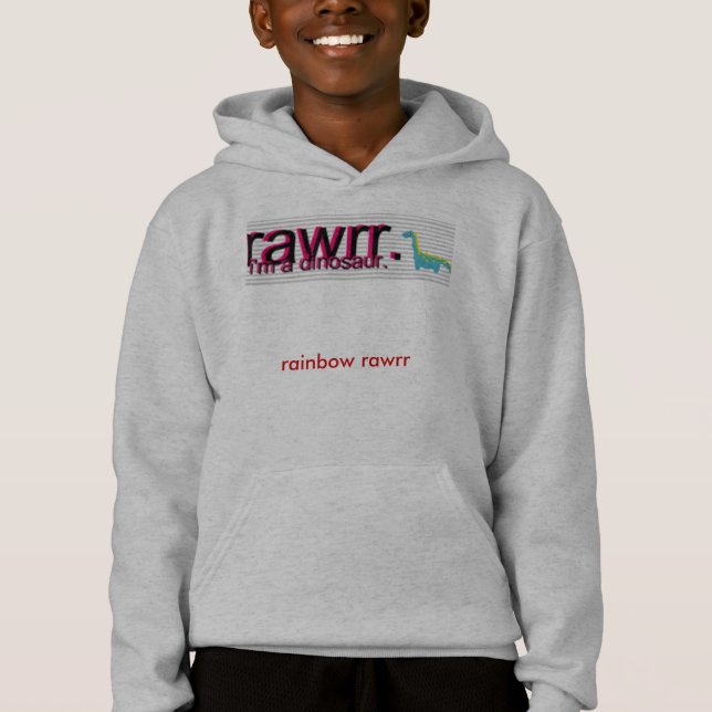 rawrr, Regenbogen rawrr Hoodie (Vorderseite)
