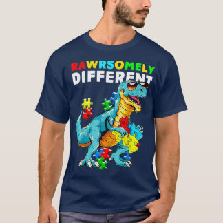 Rawrsomely Differen Dinosaurier Dino Autismus Bewu T-Shirt