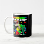 Rawrsomly Different Dinosaur Autismus Awareness Pu Kaffeetasse (Links)