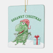 Rawry Christmas Albern Dinosaur Holiday Keramikornament (Links)