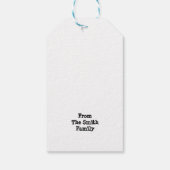 Rawry Christmas Albern Dinosaur Weihnachten Geschenkanhänger (Rückseite)