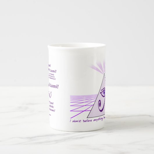 RAWs ursprüngliches Lumi, das Knochen-China-Tasse Porzellantasse (Vorderseite)