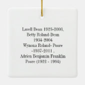 Ray, Betty, Nony, Ben Keramikornament (Rückseite)