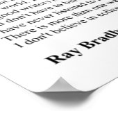 Ray Bradbury Quotes Poster (Ecke)
