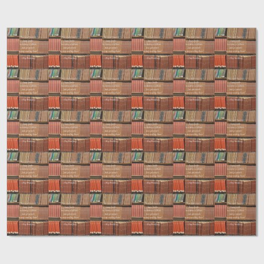 Ray Bradbury-Zitat über Bücher Geschenkpapier (Flach)