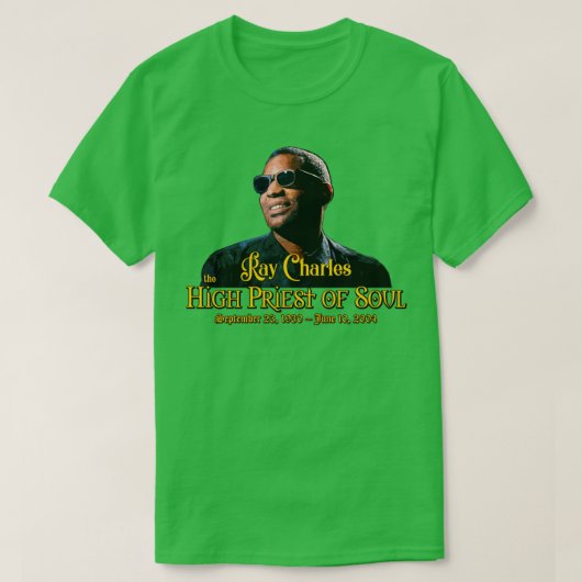 Ray Charles der Hohepriester Souls T-Shirt (Design vorne)