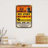 Ray Charles / Roy Ayers Vintage-Konzert Poster (Küche)