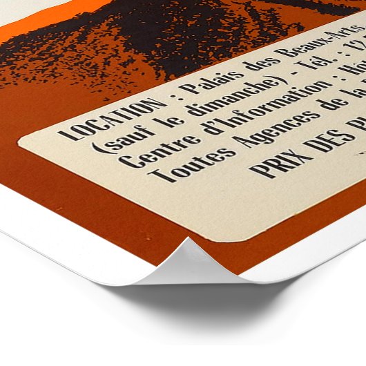 Ray Charles Vintag Concert Poster (Ecke)