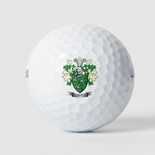 Ray-Familienwappen-Wappen Golfball (Vorderseite)