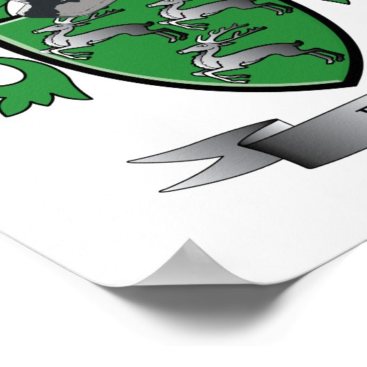 Ray-Familienwappen-Wappen Poster (Ecke)