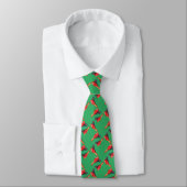 Ray Gun Pattern SciFi green Neck Tie Krawatte (Gebunden)