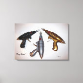 Ray Guns Art über Leinwand (Vorderseite)