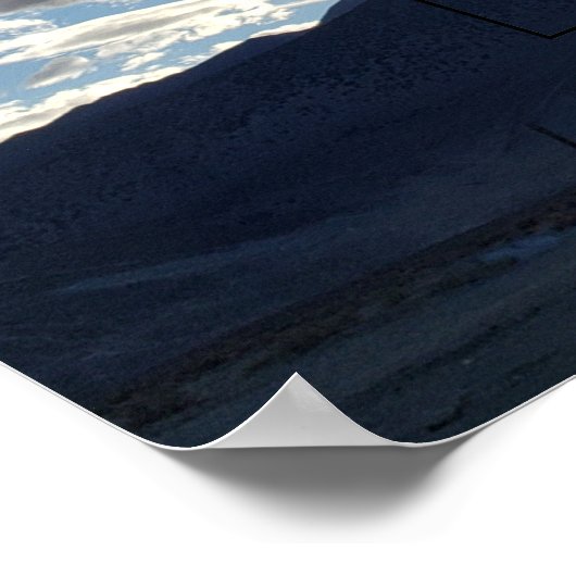 Ray-like Clouds Foto Two Family Trees Poster (Ecke)