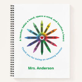 Ray of Crayons / Lehrer-Wertpapier Notizblock